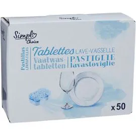 CARREFOUR SIMPL Tablettes lave-vaisselle Simpl Choice 50x10g