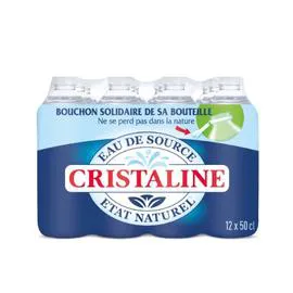CRISTALINE Eau de source 12x50cl