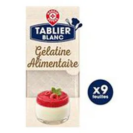 MARQUE REPÈRE, TABLIER BLANC Gélatine alimentaire 9 feuilles 17g