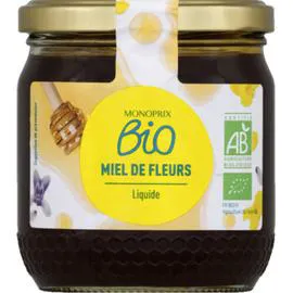 MONOPRIX BIO Miel de fleurs liquide bio 500g