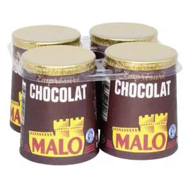 MALO Yaourt empresuré chocolat 4x125g