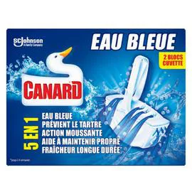 CANARD Bloc WC 5EN colorant eau bleue x2