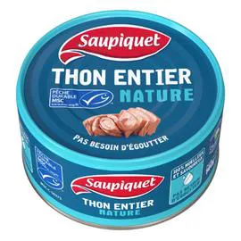 SAUPIQUET Thon au entier naturel 140g