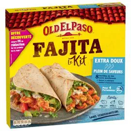 OLD EL PASO Kit pour Fajitas Sans piment 478g