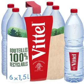 VITTEL Eau minérale naturelle 6x1,5l