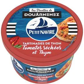 PETIT NAVIRE Tartinades de thon tomates et thym 125g