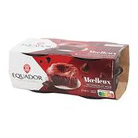 MARQUE REPÈRE, EQUADOR Moelleux au chocolat 4x80g