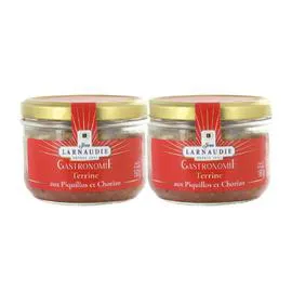 JEAN LARNAUDIE Terrine aux piquillos et chorizo "Gastronomie" 360g