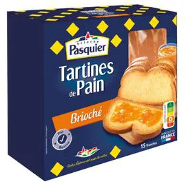 BRIOCHE PASQUIER Tartines de pain briochée 210g