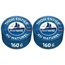 PETIT NAVIRE Thon albacore naturel 2x112g