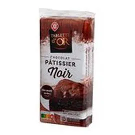 MARQUE REPÈRE, TABLETTE D'OR Chocolat Pâtissier Chocolat Noir 3x200g