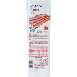 CARREFOUR Poitrine fumée 300g