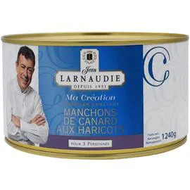 JEAN LARNAUDIE Manchons de canard aux haricots 1,24kg
