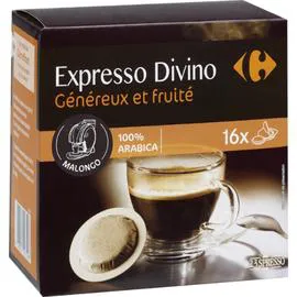 CARREFOUR Café dosettes généreux et fruité 16x6,5g