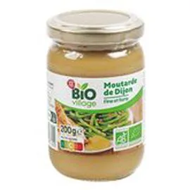 MARQUE REPÈRE, BIO VILLAGE Moutarde de Dijon Bio 200g