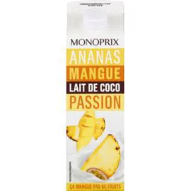 MONOPRIX Jus ananas mangue lait de coco passion 1l