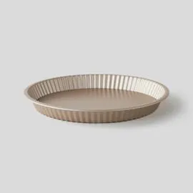 MONOPRIX MAISON Moule À Tarte 28Cm En Acier Revêtu, Coloris Champagne, Fond Mobile l'unité