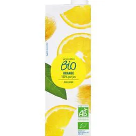 MONOPRIX BIO Jus d'orange 100% pur jus avec pulpe bio 1l