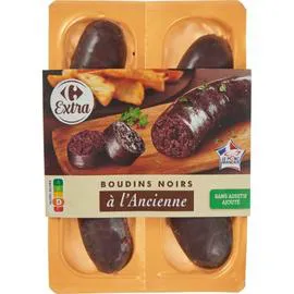 CARREFOUR EXTRA Boudins noirs à l'ancienne 2x125g