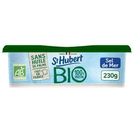 ST HUBERT Margarine Sel de Mer Bio Sans Huile de Palme 230g
