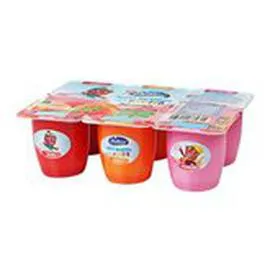 MARQUE REPÈRE, DÉLISSE Yaourts mousse Petits Délis Fruits 6x74g