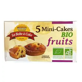 LA BOITE À CAKE 5 Mini Cakes Fruits Bio 175g