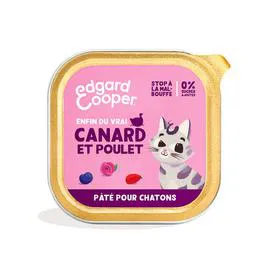 EDGARD COOPER Edgard & Cooper Pâté Canard & Poulet pour Chatons 85g