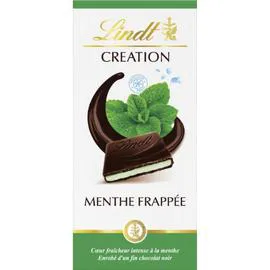LINDT, CRÉATION Chocolat noir menthe frappée 150g