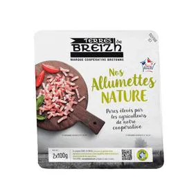 TERRES DE BREIZH Allumettes de jambon nature 2x100g