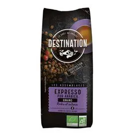 DESTINATION Cafe Café Expresso Pur Arabica En Grains Bio 500g