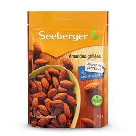 SEEBERGER Amandes grillées non salées 150g