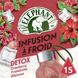 THÉ ÉLÉPHANT Infusion à Froid detox 15x2,27g