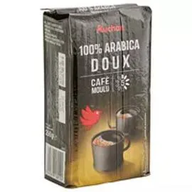 AUCHAN Café moulu 100% arabica Dolcé 250g