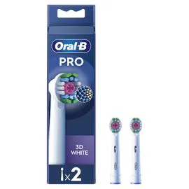 ORAL-B Brossette 3D White Avec Technologie CleanMaximiser x2