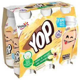 YOPLAIT, YOP Yaourt à boire vanille 6x180g