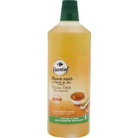 CARREFOUR ESSENTIAL Savon noir à l'huile de lin 1l