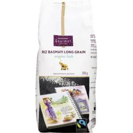 MONOPRIX GOURMET Riz Basmati long grain, origine Inde, naturellement parfumé 500g