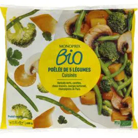 MONOPRIX BIO Poêlée de 5 légumes cuisinés bio 600g