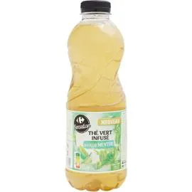 CARREFOUR, SENSATION Boisson thé vert saveur menthe SENSATION 1l