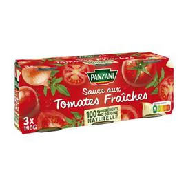PANZANI Sauce aux tomates fraîches 3x190g
