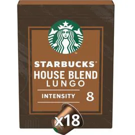 STARBUCKS Café capsules Compatible Nespresso House Blend intensité 8 By Nespresso 18x5,7g