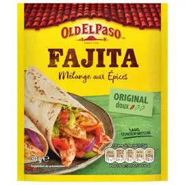 OLD EL PASO Epices pour Fajitas/doux 30g