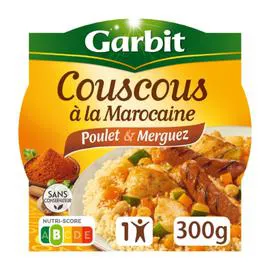 GARBIT Plat cuisiné couscous à la marocaine 285g