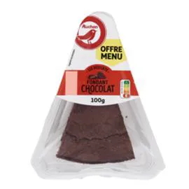 AUCHAN Fondant au chocolat 100g