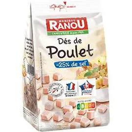 MONIQUE RANOU Dés de poulet réduit en sel 150g