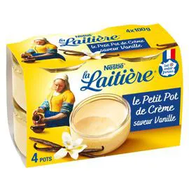 NESTLÉ, LA LAITIÈRE Petit Pot Crème Vanille 4x100g