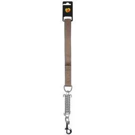 ANIMALIS Laisse Amortisseur Confort de 25mm et 50cm pour Chien Taupe 160g