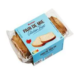 AUCHAN MIEUX VIVRE Pain de mie sans gluten 400g