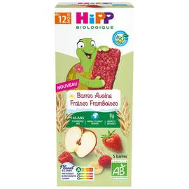 HIPP BIOLOGIQUE Barres Avoine Fraises Framboises 100g