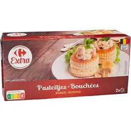 CARREFOUR EXTRA Bouchées rondes à garnir 150g